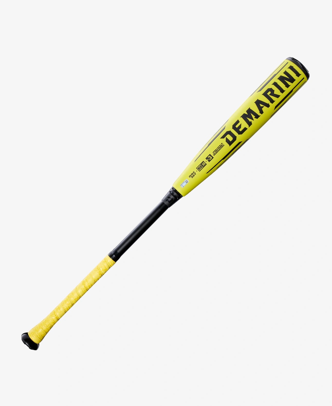 2025 DeMarini Omega™ Electric Yellow (-3) BBCOR Baseball Bat: WBD2635010