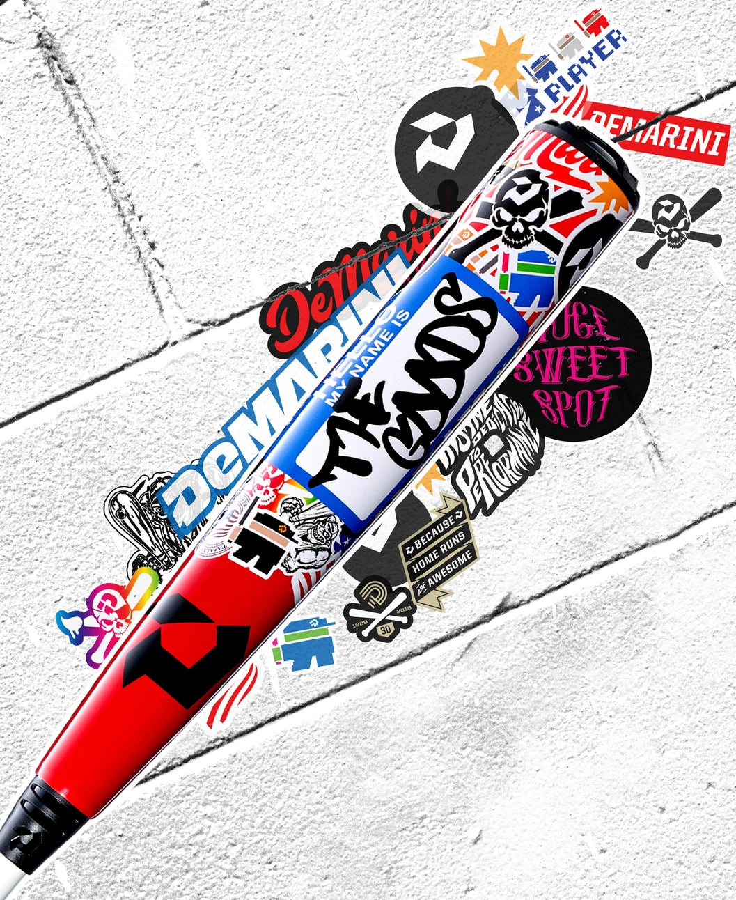 2026 DeMarini The Goods Sticker Bomb BBCOR Baseball Bat: WBD2653010