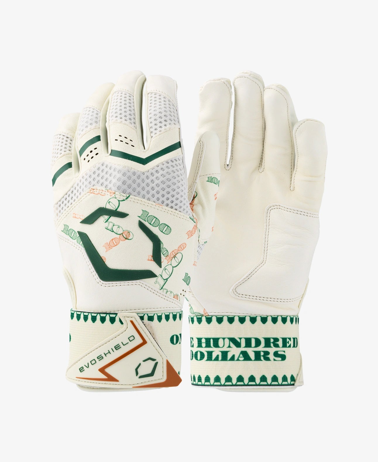 EvoShield Adult X-SRZ™ Money Bags Carbyne Batting Gloves With Strap: WBR00049001