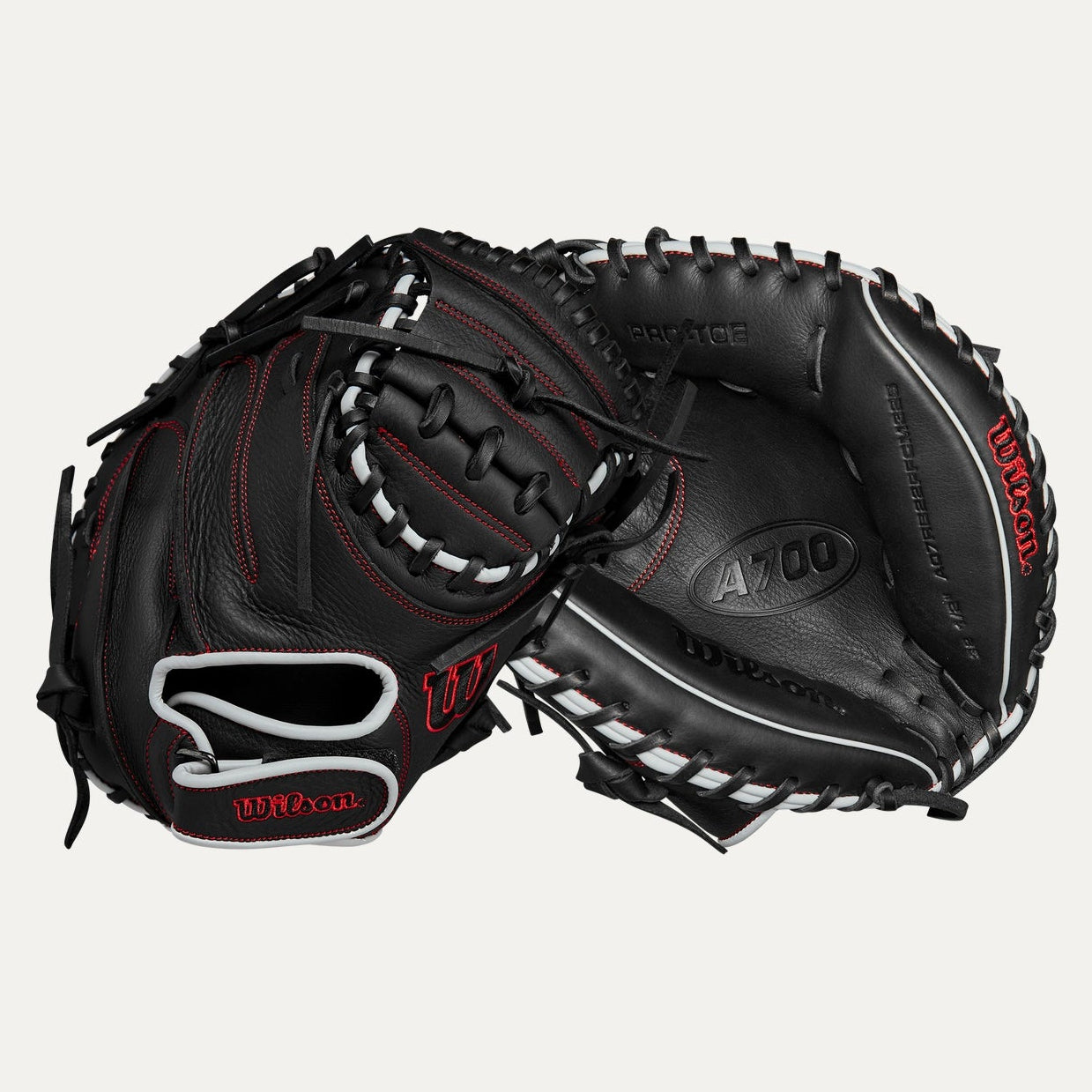 Wilson A700® Pedroia Fit™ 32.5” Baseball Catcher’s Mitt: WBW101432325