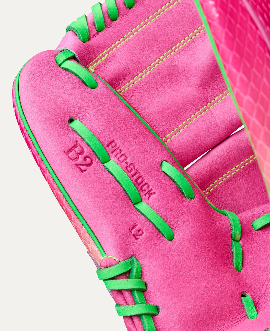Wilson 2025 Cherry Limeade A2000® B2SS 12” Pitcher’s Baseball Glove: WBW10408112
