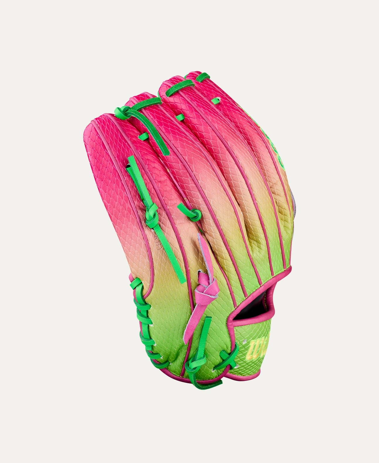 Wilson 2025 Cherry Limeade A2000® B2SS 12” Pitcher’s Baseball Glove: WBW10408112