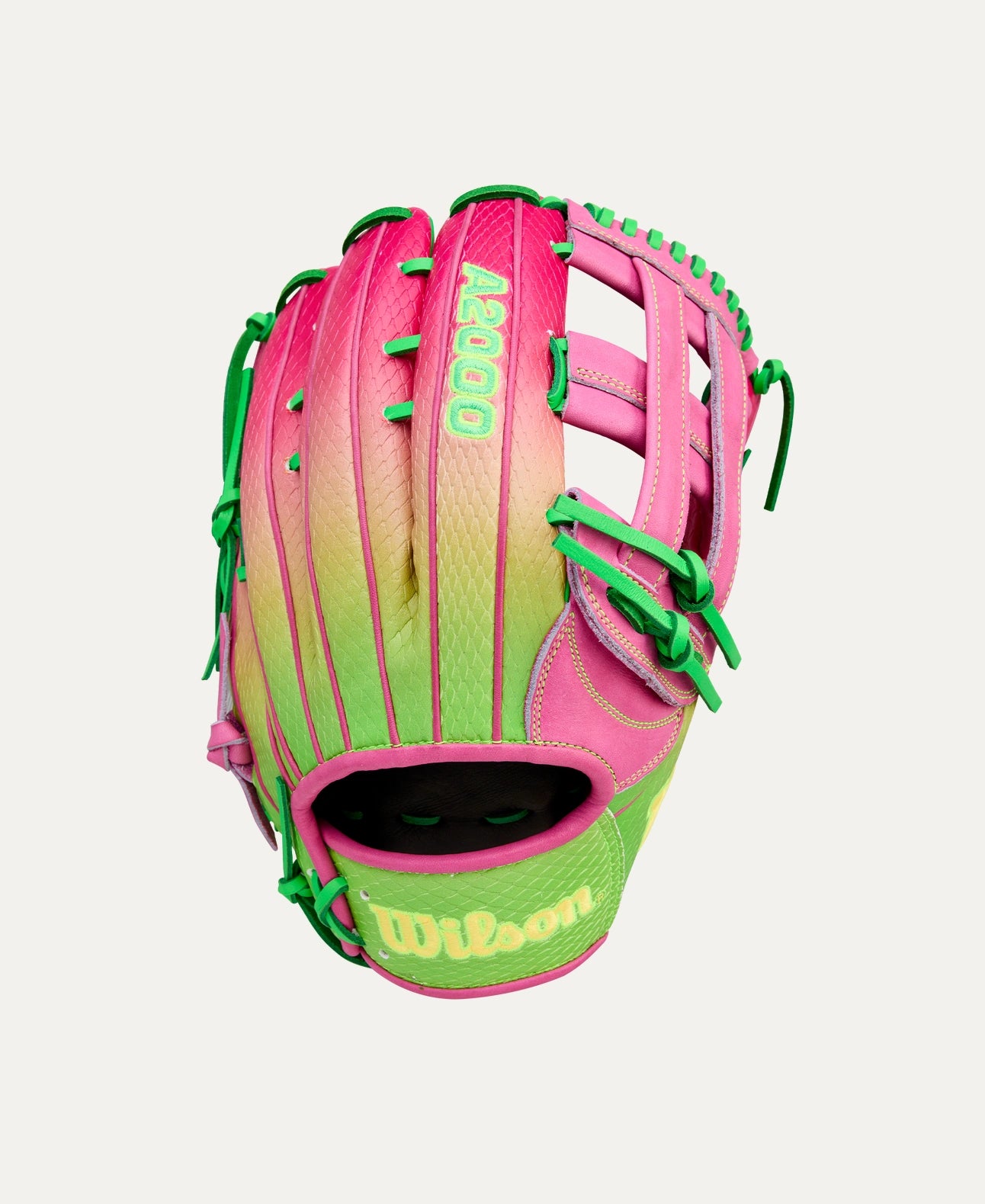 Wilson 2025 Cherry Limeade A2000® 1777SS 12.75 Outfield Baseball Glove: WBW1040831275