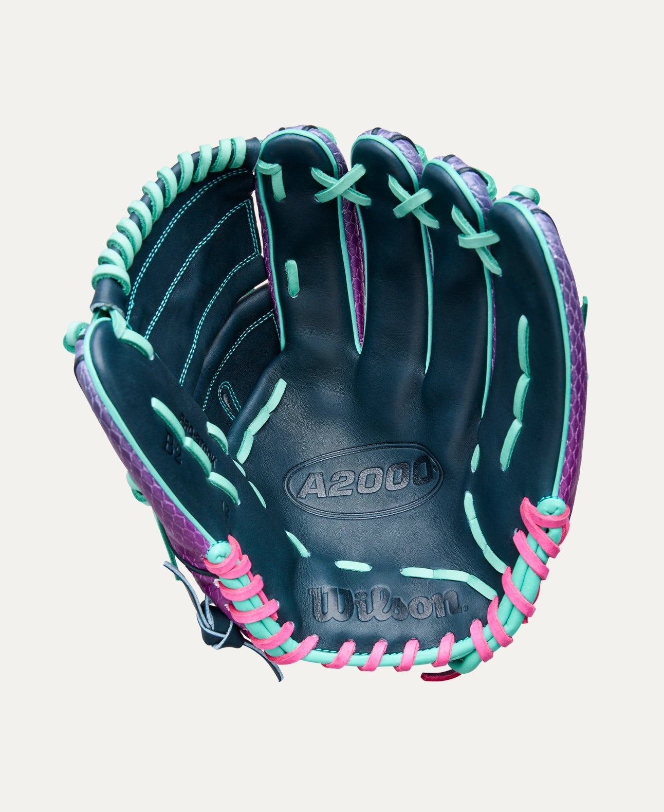 Wilson 2025 Grape Limeade A2000® B2SS 12” Pitcher’s Baseball Glove: WBW10408612