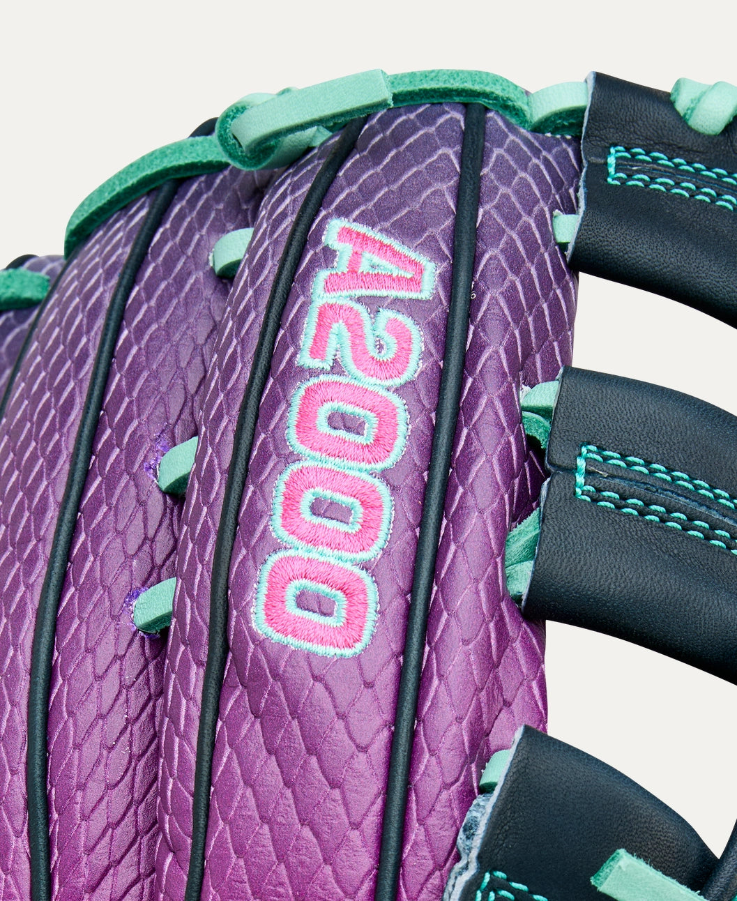 Wilson 2025 Grape Flamingo A2000® 1750SS 12.5” Outfield Baseball Glove: WBW104088125