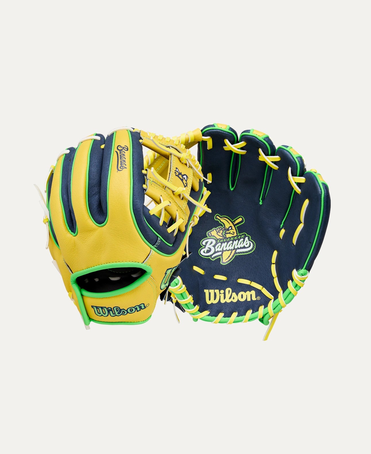 WILSON 2026 A450 11” YOUTH BANANAS BASEBALL GLOVE: WBW10419211