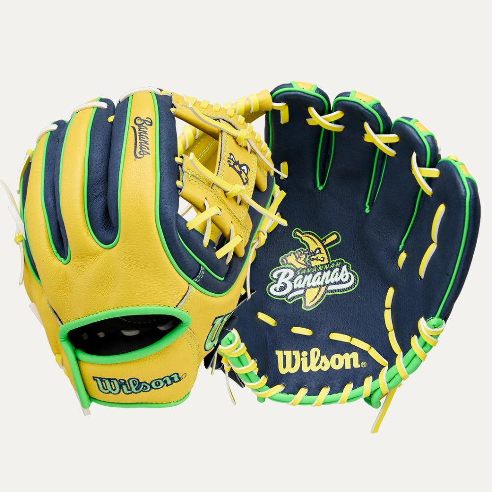 WILSON 2026 A450 11” YOUTH BANANAS BASEBALL GLOVE: WBW10419211