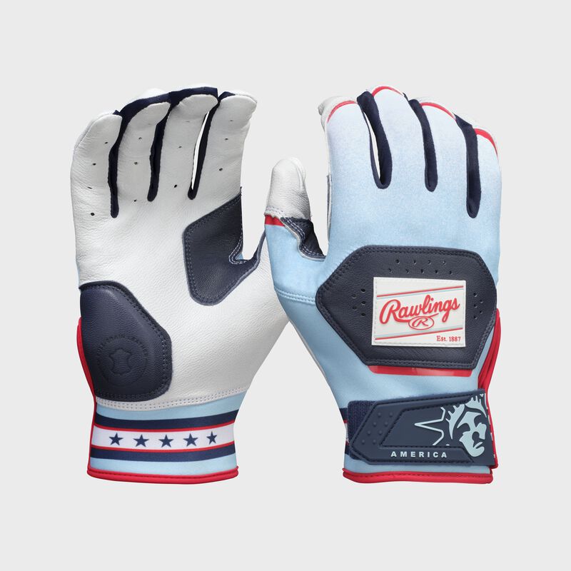 Rawlings Workhorse Youth Americana Batting Gloves: WH25YBG