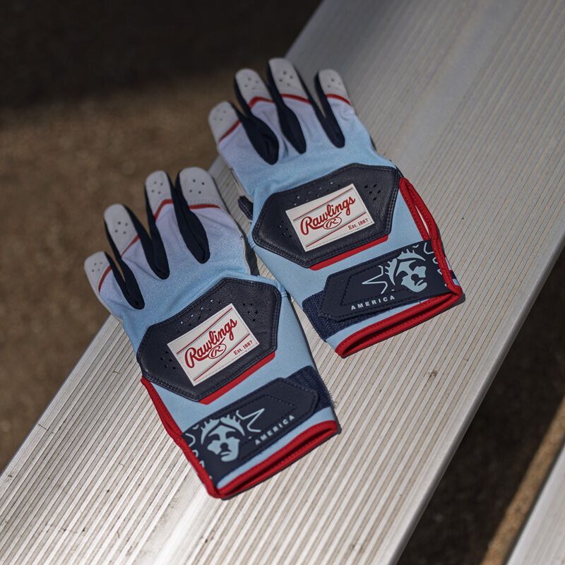 Rawlings Workhorse Youth Americana Batting Gloves: WH25YBG