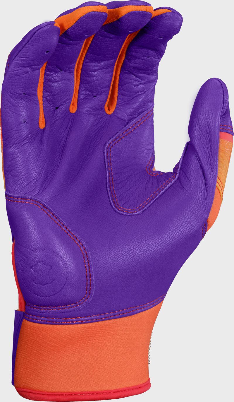 Rawlings Workhorse Youth Purple/Orange Fun Burst Batting Gloves