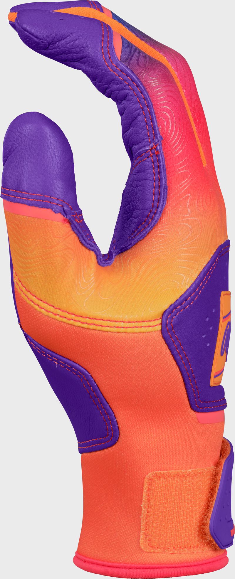 Rawlings Workhorse Youth Purple/Orange Fun Burst Batting Gloves