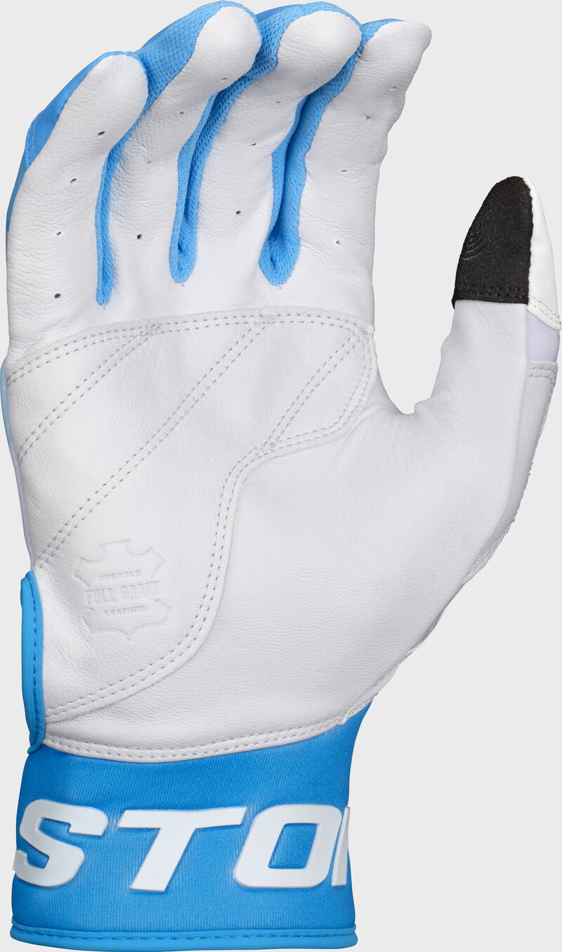 Easton Adult Walk-Off Ethos Drip Batting Gloves: White/Blue