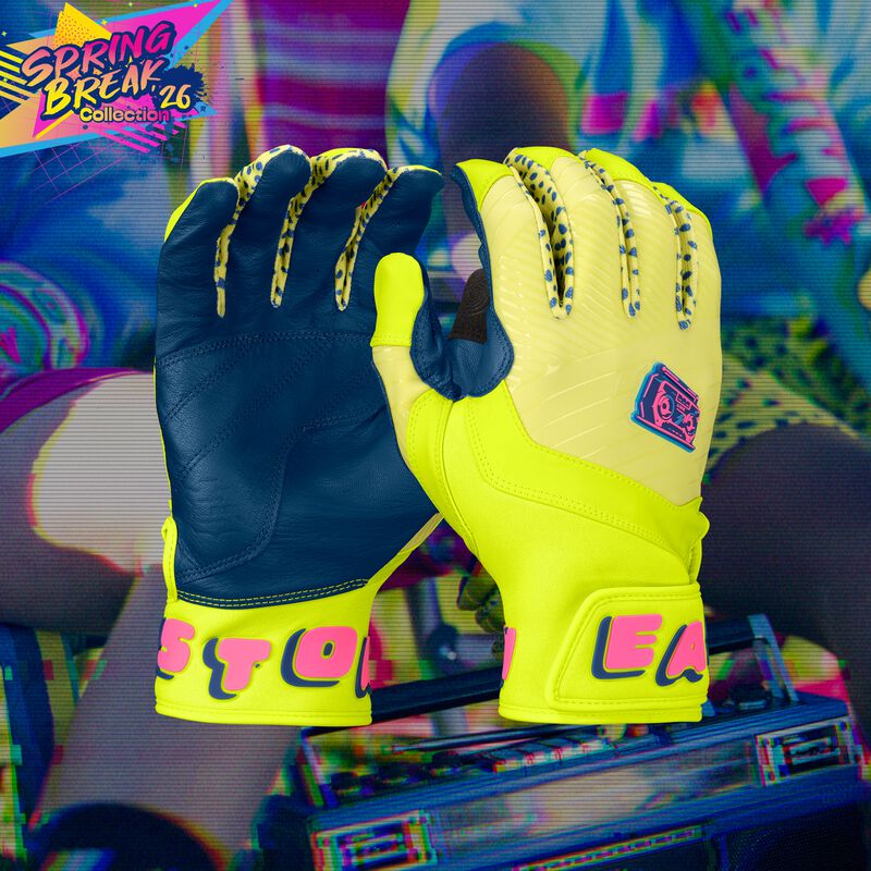 Easton Youth Spring Break Neon Yellow/Pink Walk-Off Ethos Batting Gloves