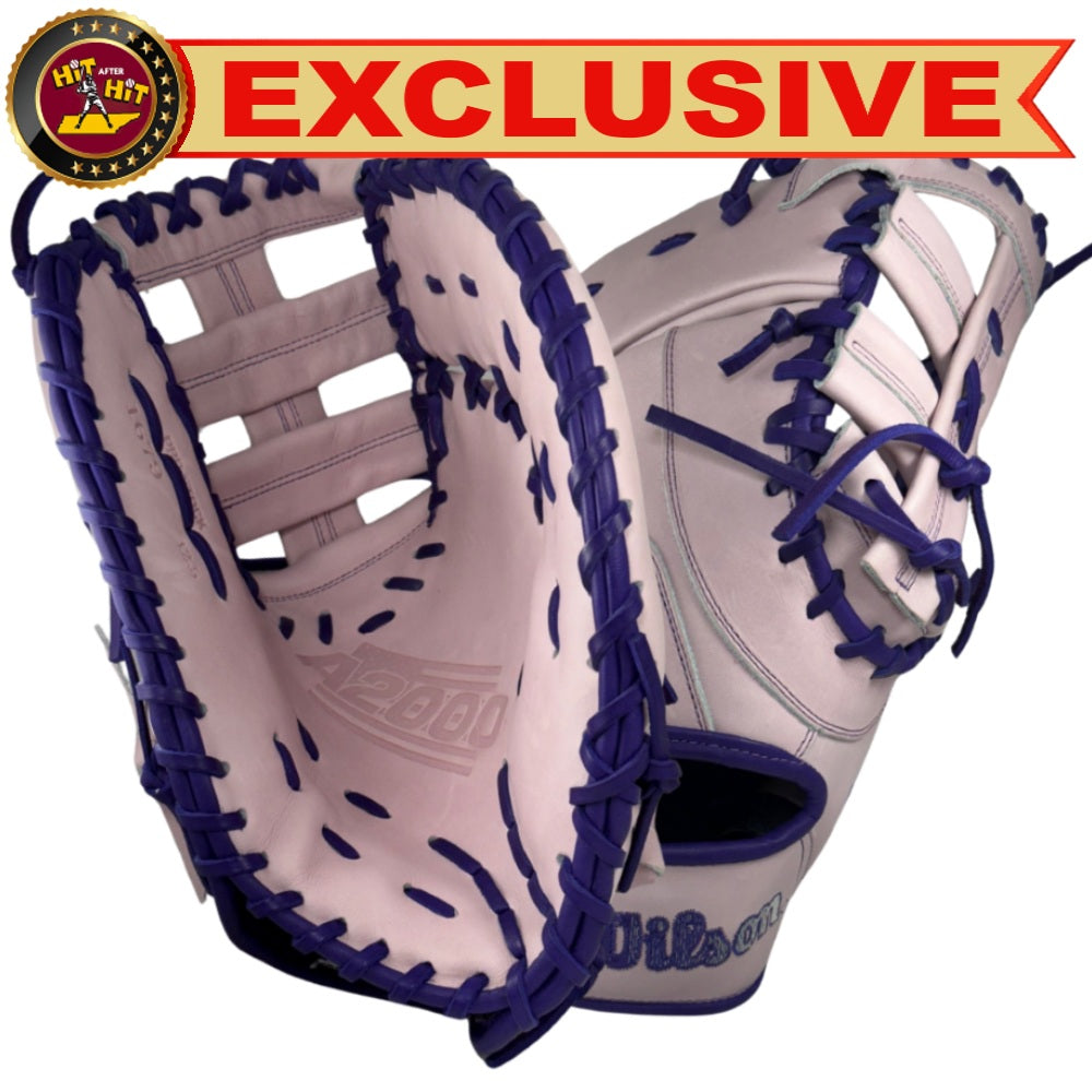 Wilson Custom A2000 1679 Lavender 12.5” Baseball First Base Mitt