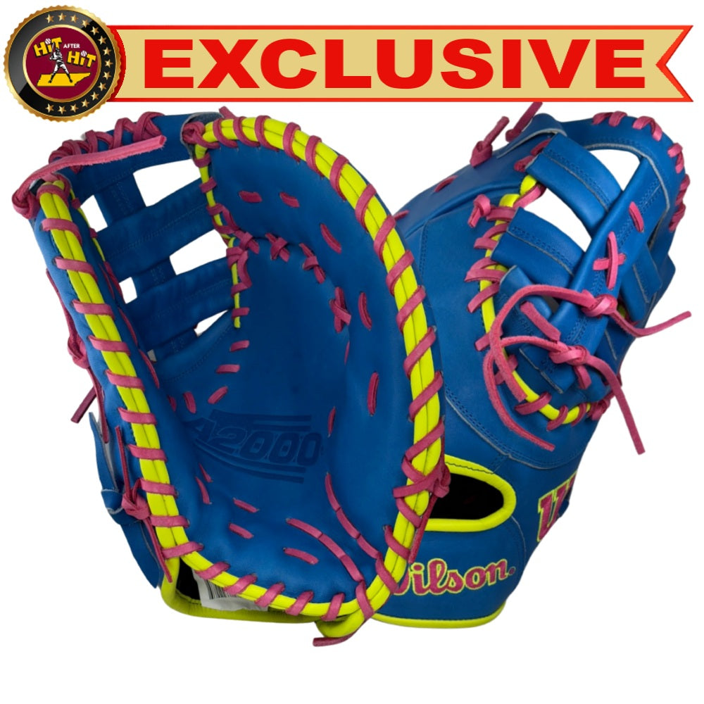 Wilson Custom A2000 1679 Autism Blue 12.5” Baseball First Base Mitt