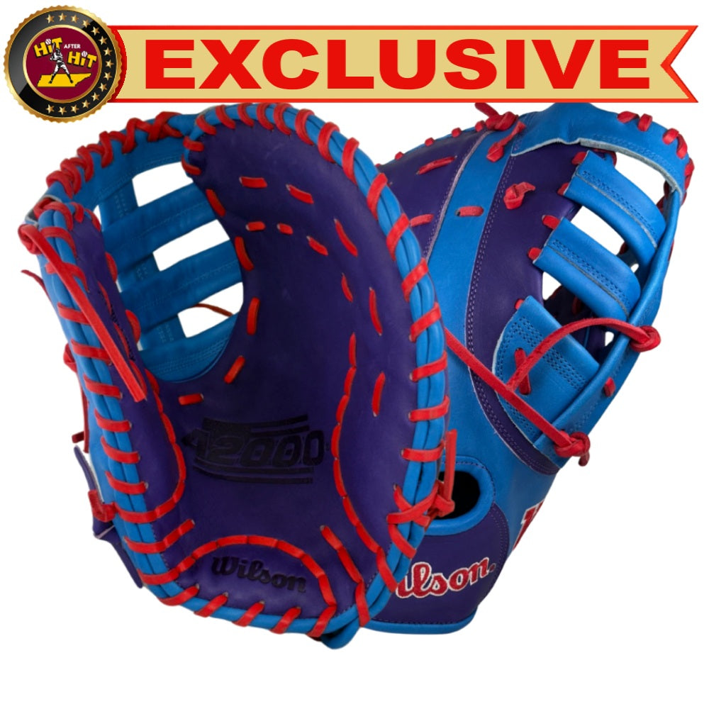 Wilson Custom A2000 2820 Autism Blue/Purple 12.25” Baseball First Base Mitt