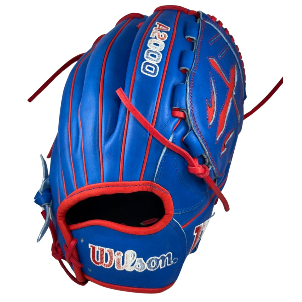 Wilson Custom A2000® B23 Royal and Red 12” Pitcher’s Baseball Glove