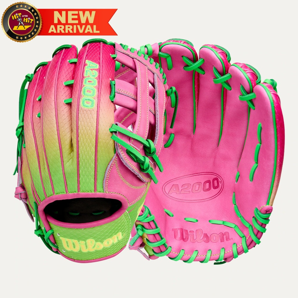 Wilson 2025 Cherry Limeade A2000® 1777SS 12.75 Outfield Baseball Glove: WBW1040831275