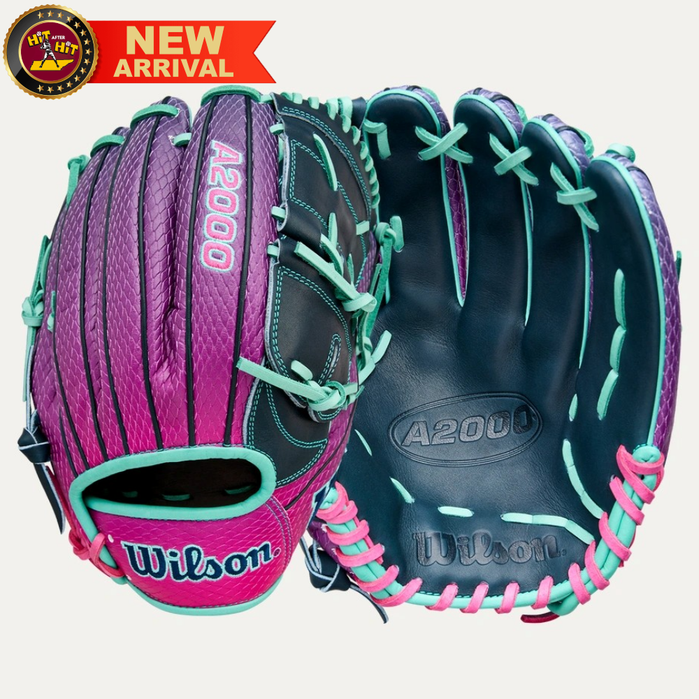 Wilson 2025 Grape Limeade A2000® B2SS 12” Pitcher’s Baseball Glove: WBW10408612