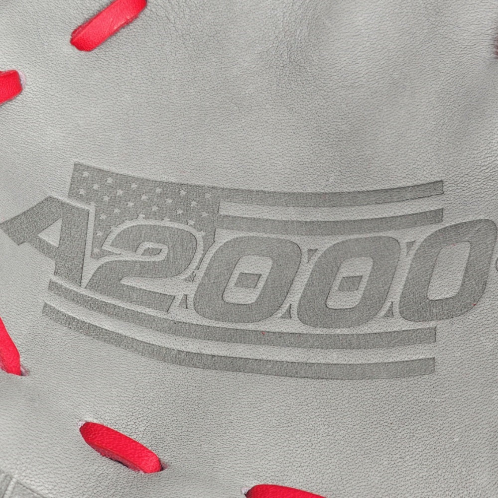 Wilson Custom Gray, White, and Red A2000 DP15 11.5" Infielders Glove