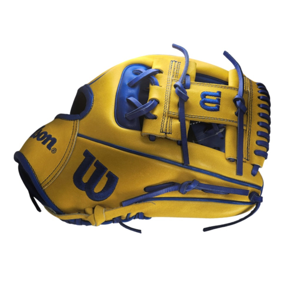 Wilson Custom A2000 1786 11.5" Infield Glove: Yellow and Royal