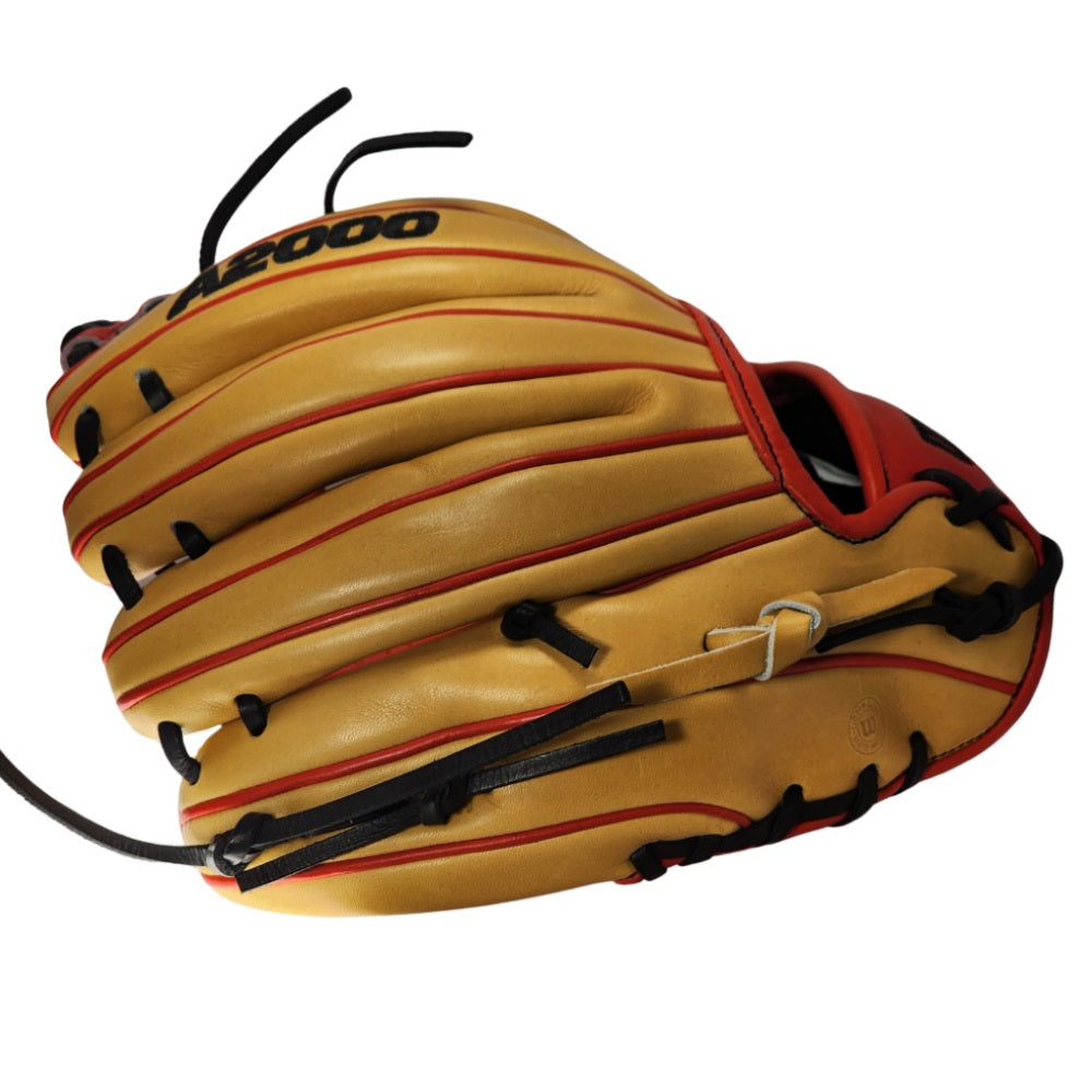 Wilson Custom Vintage Tan and Red A2000 PF11 11” Infield Baseball Glove