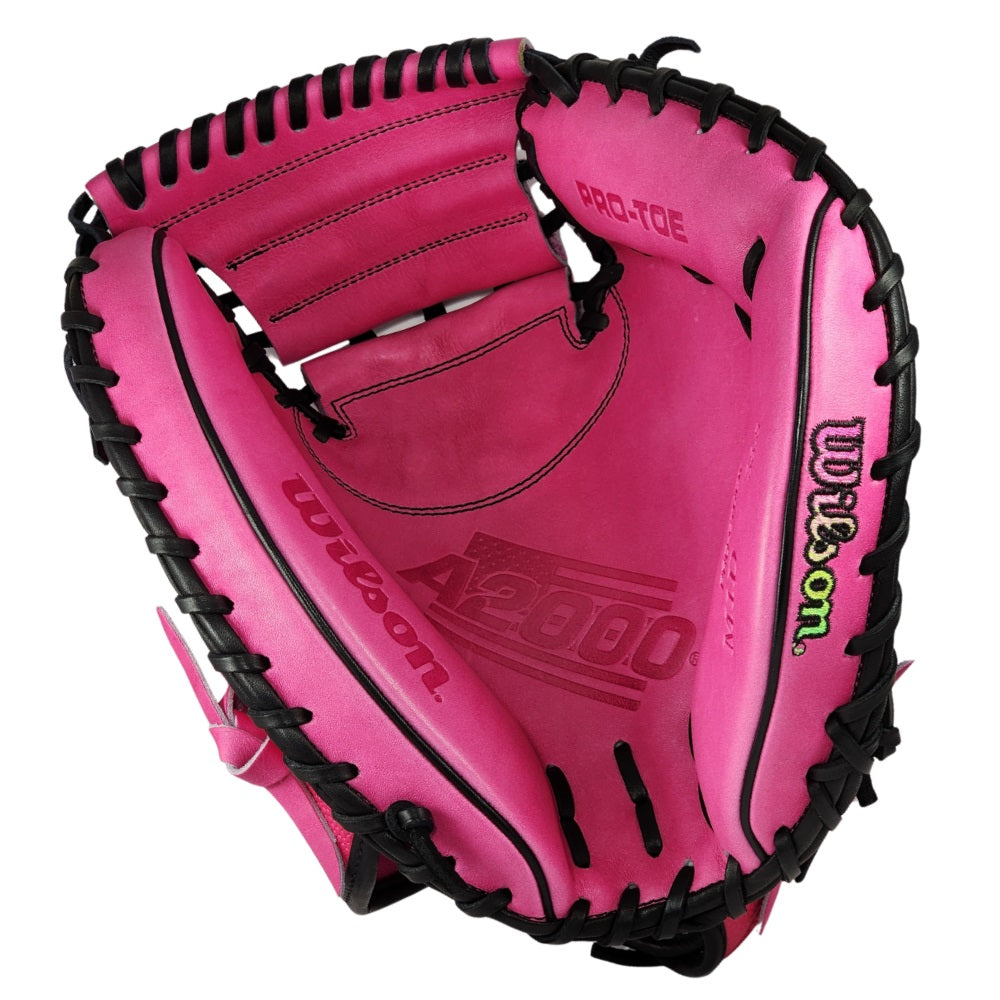 Wilson Custom Flamingo Pink A2000 M1D 33.5” Baseball Catchers Mitt