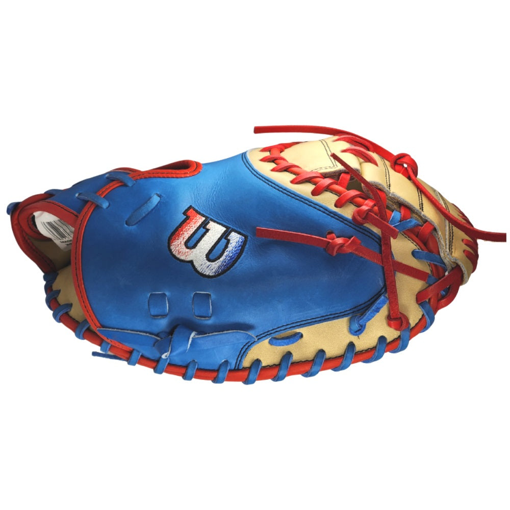 Wilson Custom Autism Blue and Blonde A2000 CM33 33" Catcher's Mitt