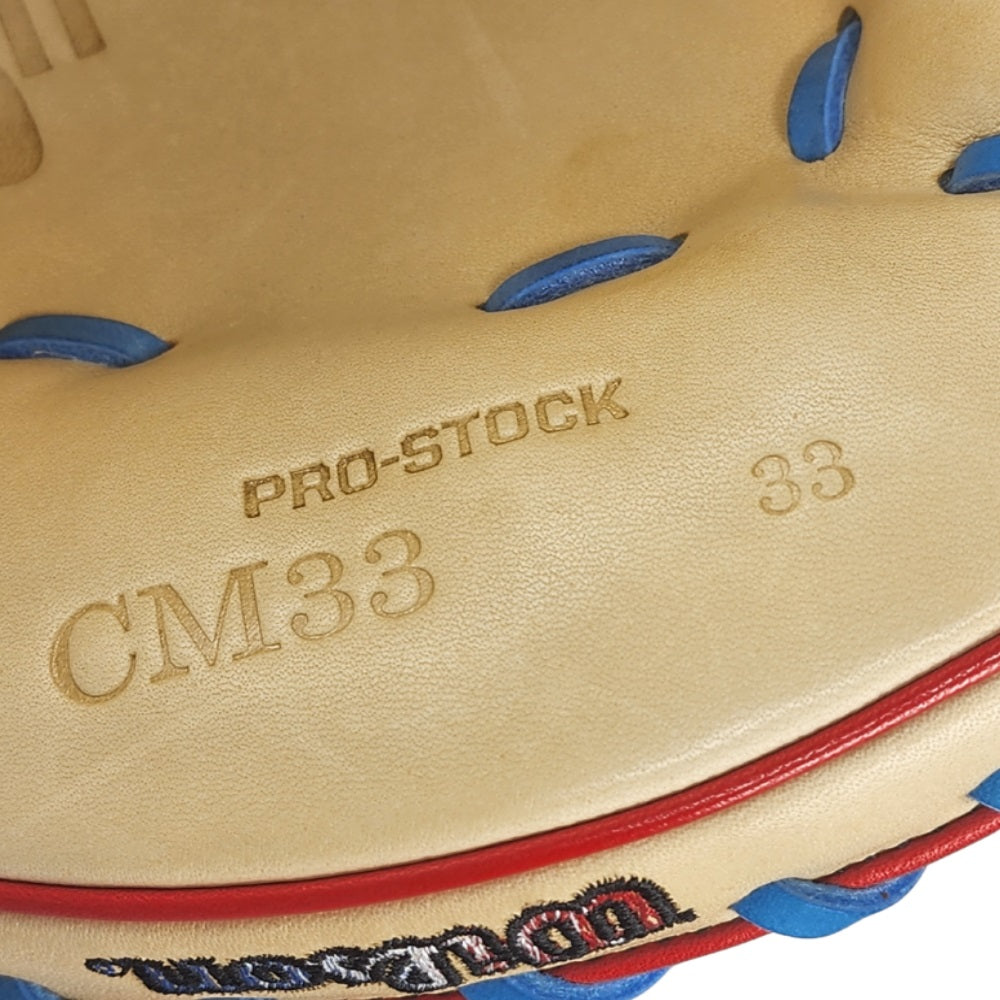 Wilson Custom Autism Blue and Blonde A2000 CM33 33" Catcher's Mitt