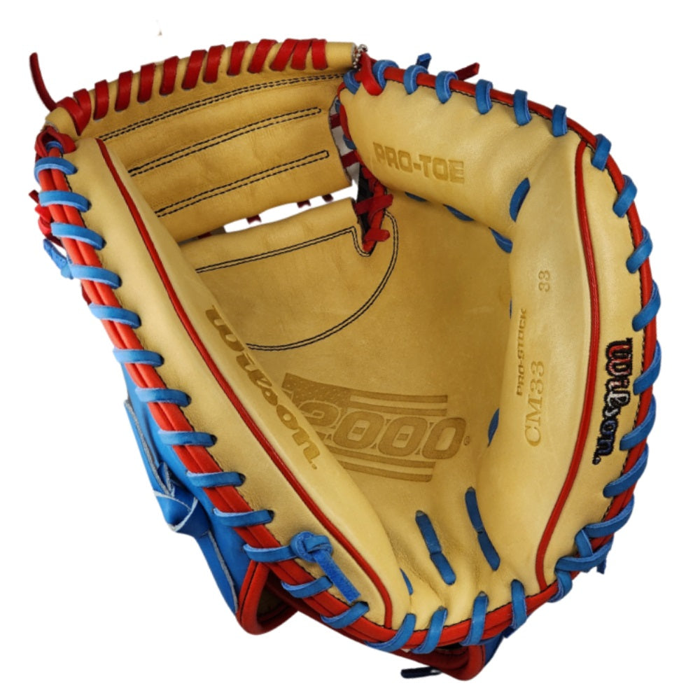 Wilson Custom Autism Blue and Blonde A2000 CM33 33" Catcher's Mitt