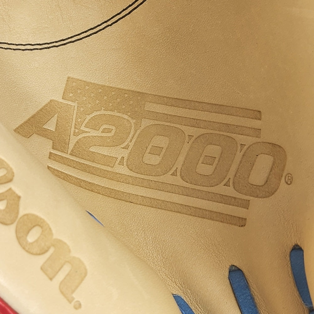 Wilson Custom Autism Blue and Blonde A2000 CM33 33" Catcher's Mitt