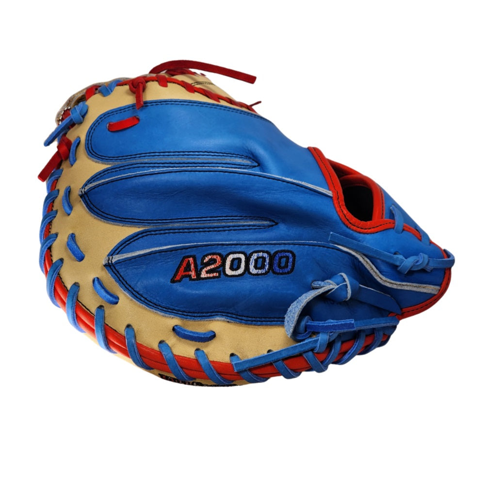 Wilson Custom Autism Blue and Blonde A2000 CM33 33" Catcher's Mitt