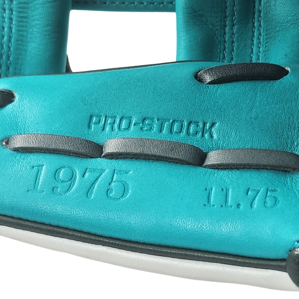 Wilson Custom White and Teal A2000 1975 11.75" Infielders Glove