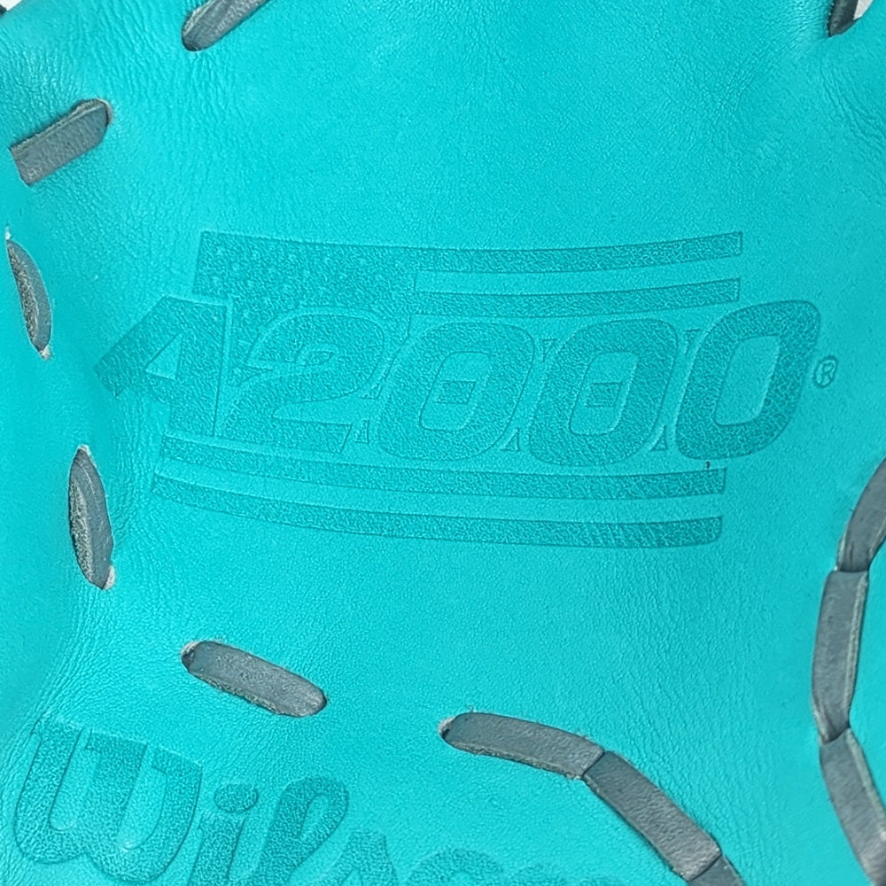 Wilson Custom White and Teal A2000 1975 11.75" Infielders Glove