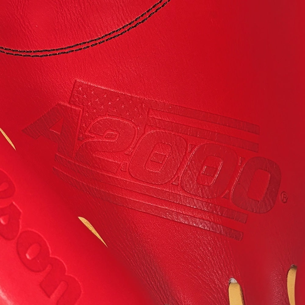 Wilson Custom Black and Red A2000 CM33 Catcher's Mitt