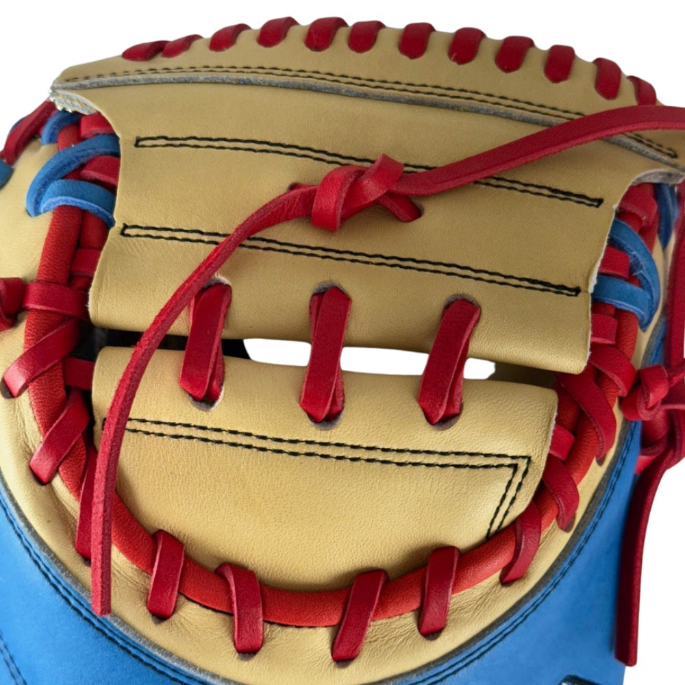 Wilson Custom A2000 Autism Blue and Blonde CM33 Catcher's Mitt
