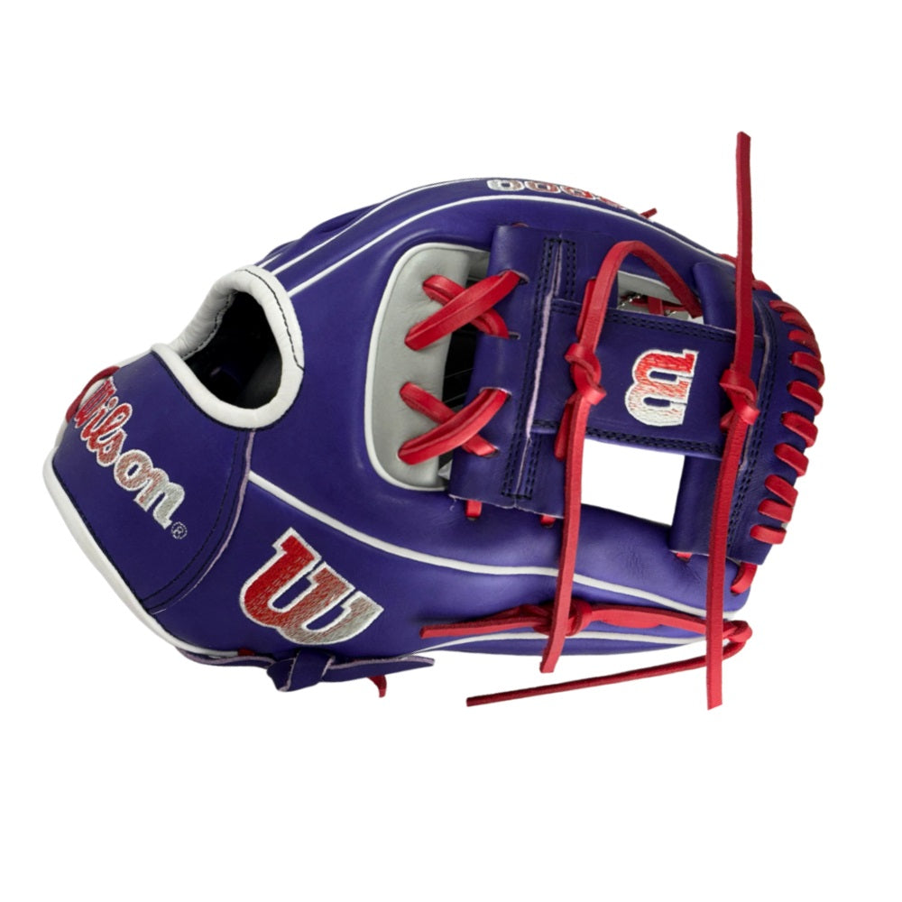 Wilson Custom A2000 1786 Purple and Gray 11.5" Infield Glove