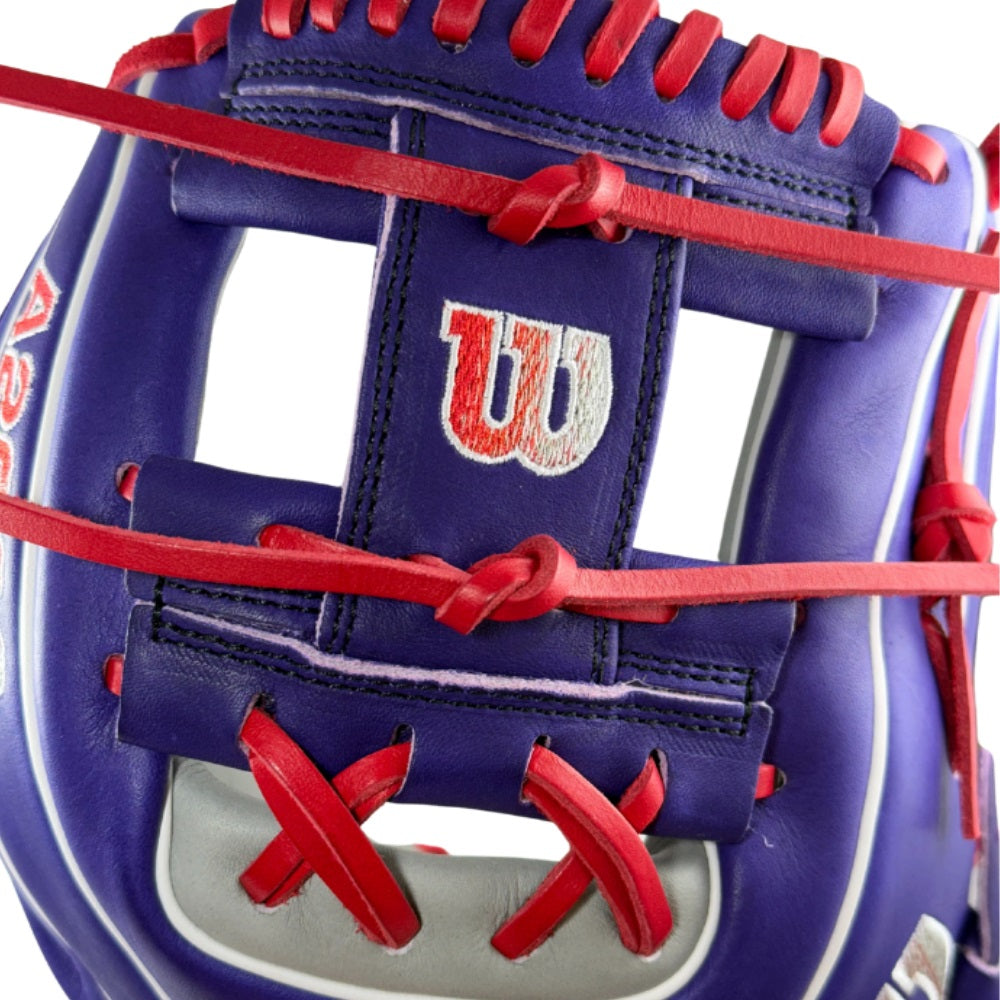 Wilson Custom A2000 1786 Purple and Gray 11.5" Infield Glove