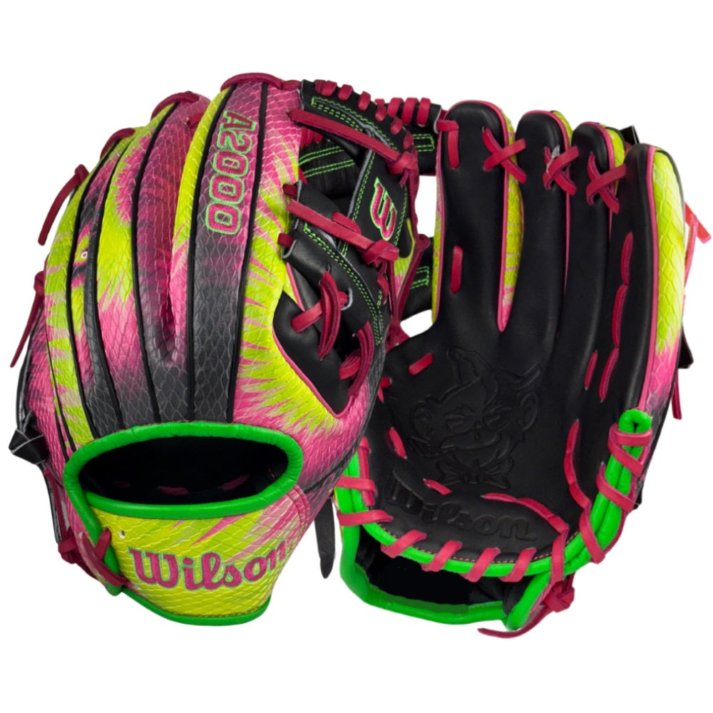 Wilson Custom Party Animals Tie Dye A2000 1786 11.50" Baseball Glove: WBW102223115