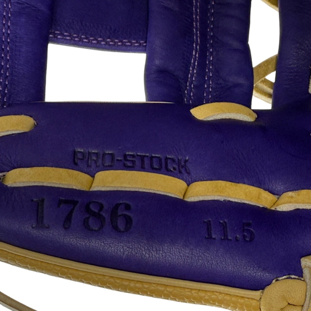 Wilson Custom Blonde and Purple A2000® 1786SS 11.50” Infield Baseball Glove