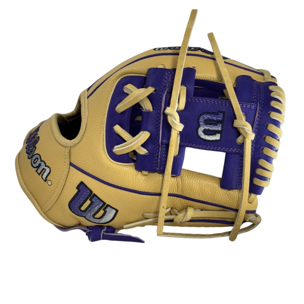 Wilson Custom Blonde and Purple A2000® 1786SS 11.50” Infield Baseball Glove