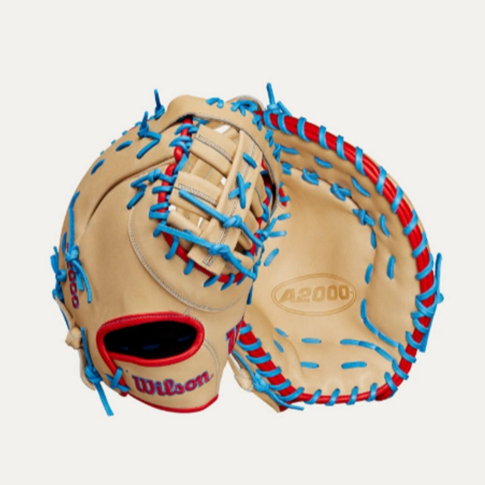 Wilson Spring 2025 A2000 1677 Blonde 12.5” Baseball First Base Mitt: WBW102753125