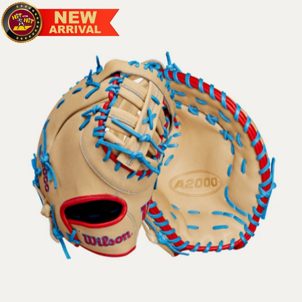 Wilson Spring 2025 A2000 1677 Blonde 12.5” Baseball First Base Mitt: WBW102753125