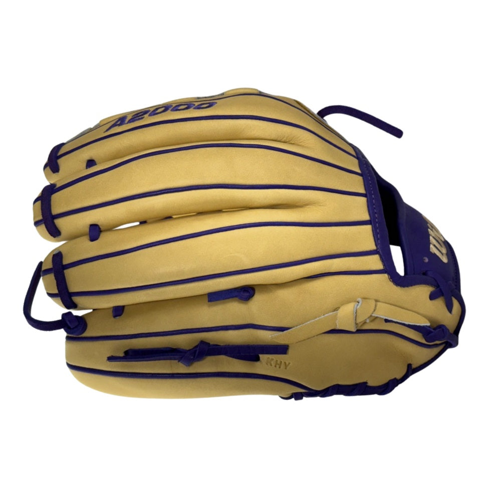 Wilson Custom A2000® B23 Blonde and Purple 12” Pitcher’s Baseball Glove