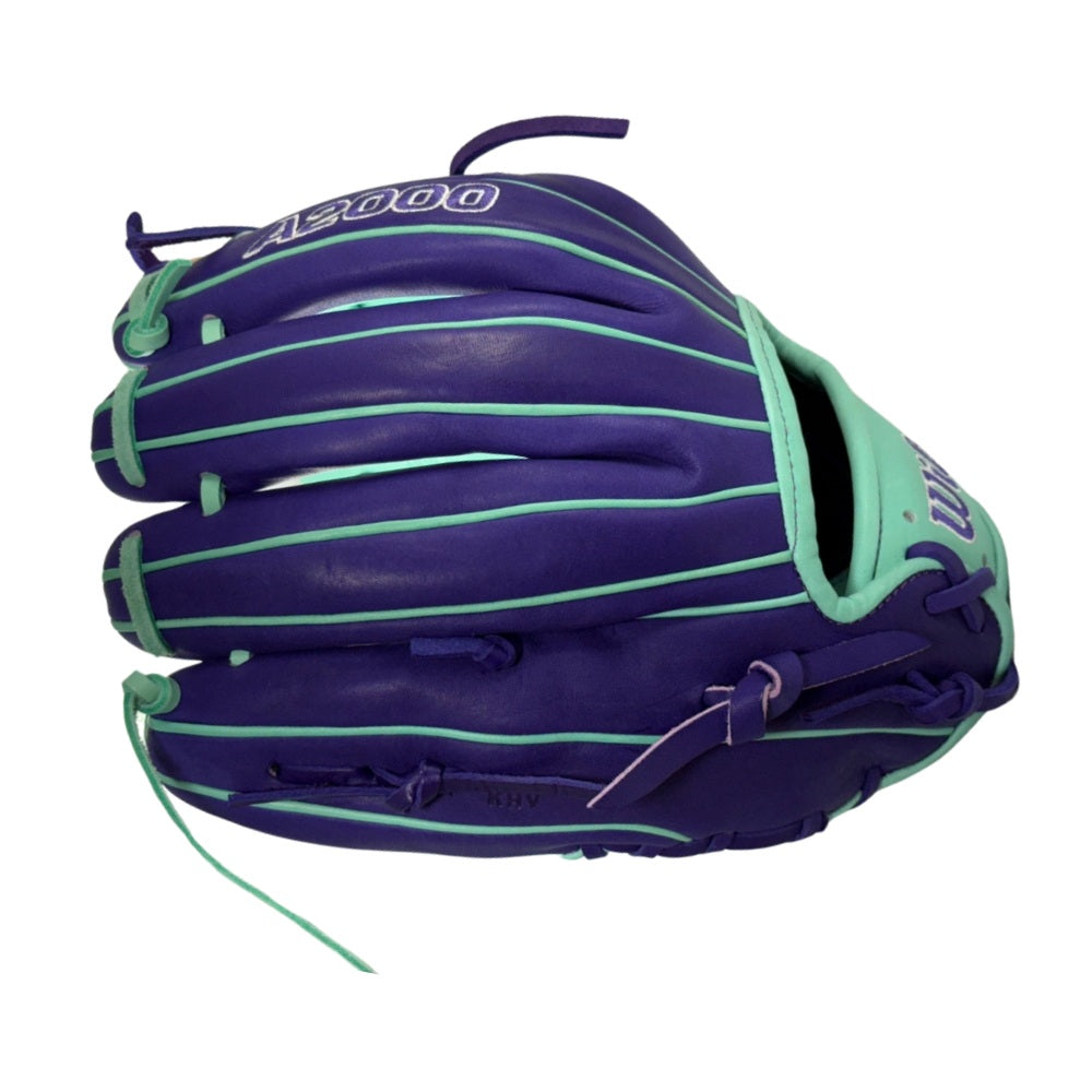 Wilson Custom A2000 1786 Seafoam and Purple 11.5" Infield Glove