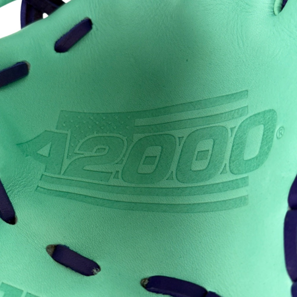 Wilson Custom A2000 1786 Seafoam and Purple 11.5" Infield Glove