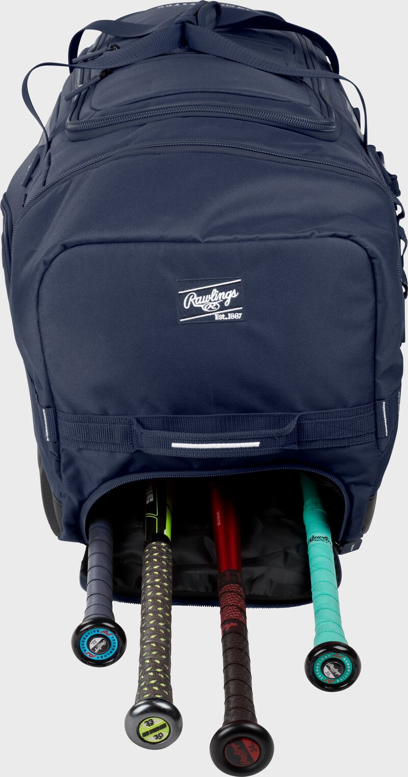 RAWLINGS YADI 2 NAVY WHEELED BAG: YADI2WHBG