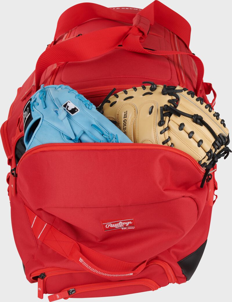 RAWLINGS YADI 2 RED WHEELED BAG: YADI2WHBG