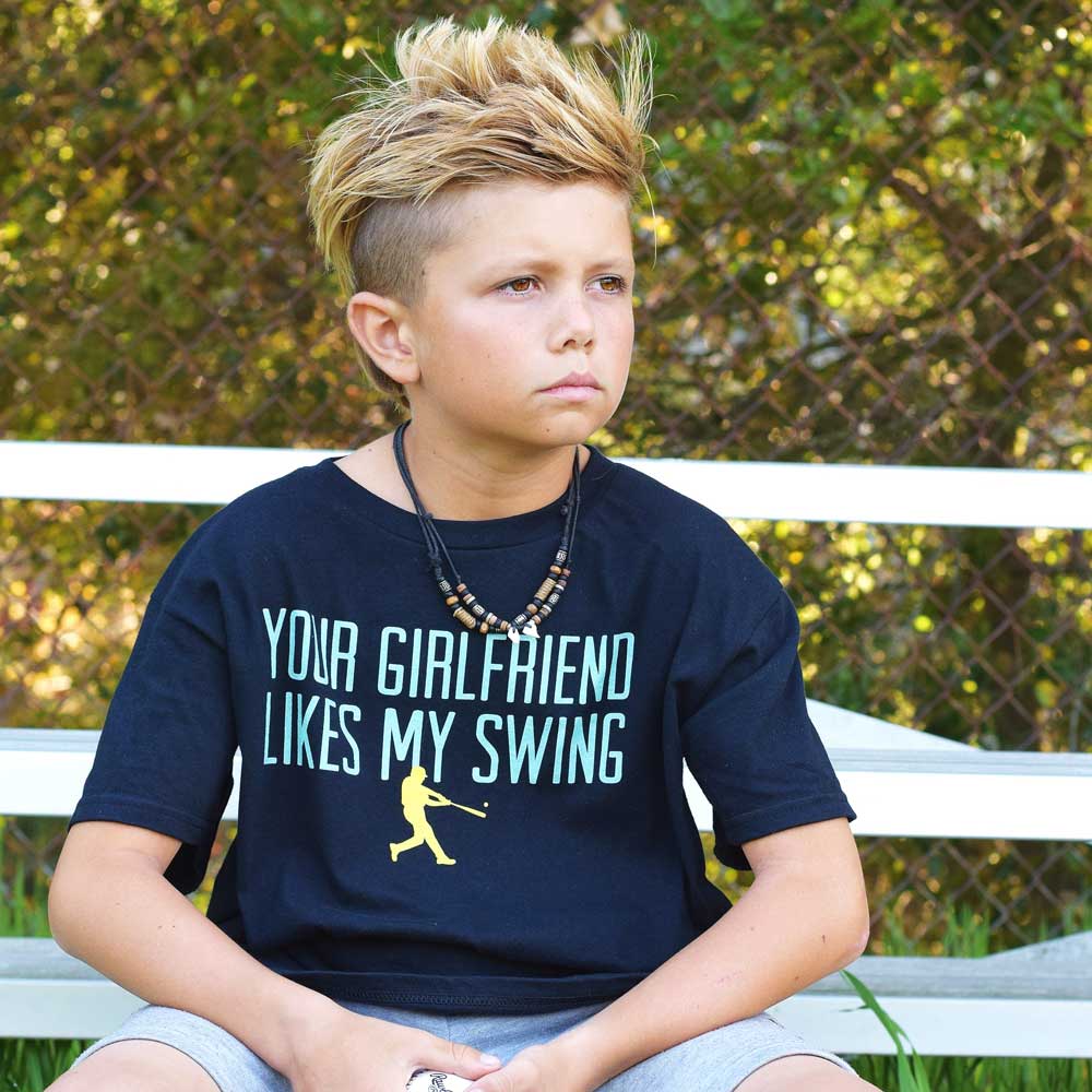 Baseball Lifestyle 101 Your Girlfriend Likes My Swing- Youth