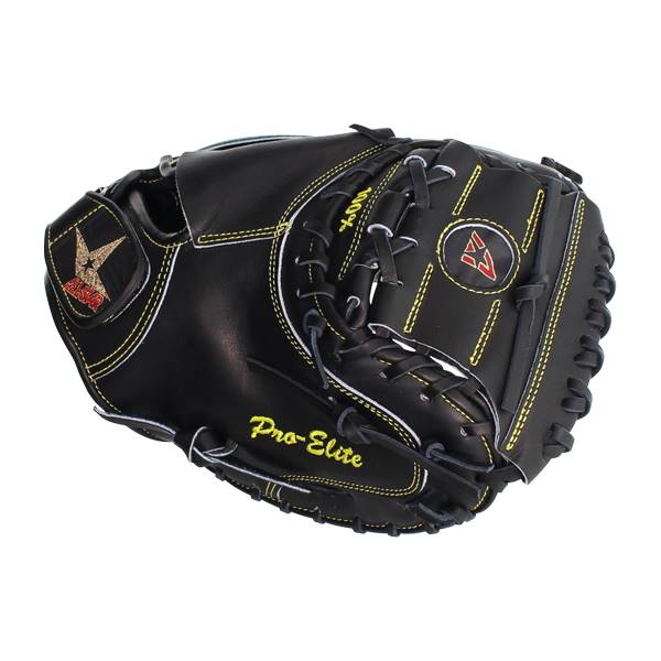All Star Pro Elite 34" Baseball Catcher's Mitt Solid Black: CM3000MBK